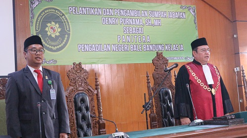 Pelantikan Panitera Pengadilan Negeri Bale Bandung